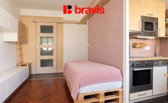 1+kk apartment for rent, Brno - Veveří, Zahradníkova Street, cellar, balcony