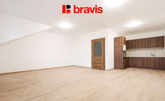 Spacious 1+kk apartment for rent, Brno - Starý Lískovec, Kroupova street, new building, parking space, cellar