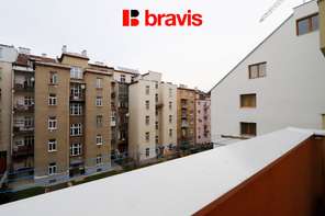 Pronájem bytu 2+1, Brno - střed, ul. Mezírka, 2x balkon, částečně zařízený