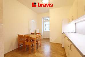 Pronájem bytu 2+1, Brno - střed, ul. Mezírka, 2x balkon, částečně zařízený