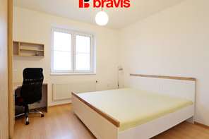 Pronájem bytu 2+kk, Brno - Líšeň, ul. Otiskova, částečně zařízený, balkon, sklep