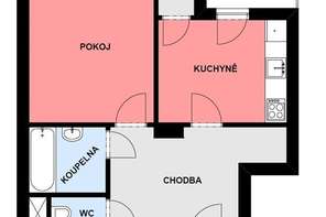 Pronájem bytu 1+1, Brno - střed, ul. Kounicova, balkon, částečně zařízený, po rekonstrukci