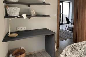 Pronájem bytu 2+kk, Brno - Husovice, Cacovická ulice, zařízený, balkon, sklep, parkování, klimatizace