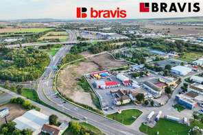 Pronájem lukrativního pozemku 800 m2, u nájezdu na dálnici D1, Brno - Horní Heršpice