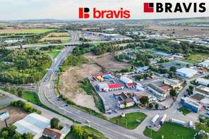 Pronájem lukrativního pozemku 800 m2, u nájezdu na dálnici D1, Brno - Horní Heršpice