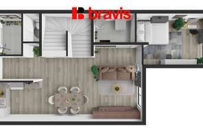 Prodej moderní novostavby rodinného domu 5KK (č.8) v Křenovicích u Slavkova, pozemek 596 m2, 2x parkování