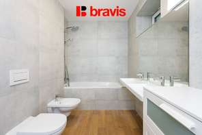 Nice 3+kk apartment for rent, Vranov village, Brno-venkov district, terrace with garden, cellar, two parking spaces, quiet location right next to the forest