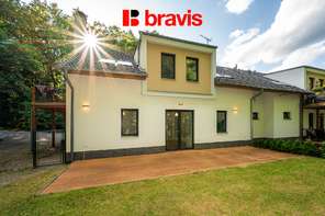 Nice 3+kk apartment for rent, Vranov village, Brno-venkov district, terrace with garden, cellar, two parking spaces, quiet location right next to the forest