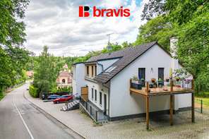 Nice 3+kk apartment for rent, Vranov village, Brno-venkov district, terrace with garden, cellar, two parking spaces, quiet location right next to the forest