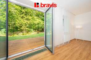 Nice 3+kk apartment for rent, Vranov village, Brno-venkov district, terrace with garden, cellar, two parking spaces, quiet location right next to the forest