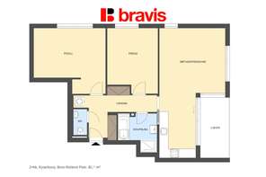 Prodej moderního bytu 3+kk, ul. Kyselkova, Brno - Sadová, sklep, lodžie, garážové stání