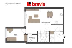 Prodej rodinného domu 110 m², Křenovice u Brna, dvě parkovací stání, krásná zahrada, terasa