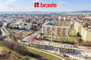 Prodej bytu 1+kk v novém projektu Rezidence Haná, Vyškov, balkon sklep
