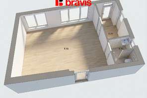 Prodej nebytového prostoru o dispozici 1KK v moderní novostavbě polyfunkčního domu, 61,7m2, Lipůvka u Brna, parkovací stání v ceně