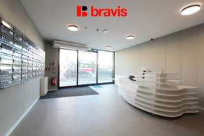 Pronájem pěkného a světlého 1+kk, Brno - Štýřice, ul. Vídeňská, novostavba, terasa, sklep