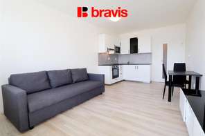 Pronájem  bytu 1+kk, ulice Rumiště, Brno - Trnitá, zařízený, balkón