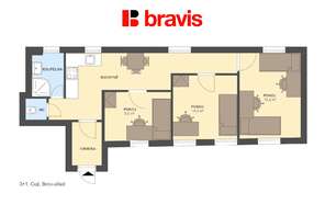 Sale flats 3+1 55 m², Brno - Zábrdovice