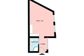 Rent flats 1+KT 24 m², Brno - Staré Brno