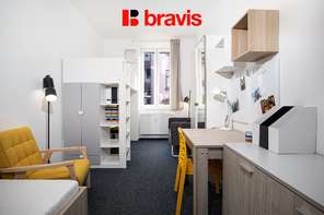 Pronájem bytu 1+1, Brno - Staré Brno, ul. Křížová, zařízený, klidný vnitroblok v blízkosti Mendlova náměstí