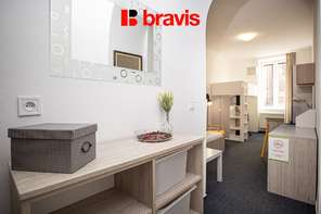 Pronájem bytu 1+1, Brno - Staré Brno, ul. Křížová, zařízený, klidný vnitroblok v blízkosti Mendlova náměstí