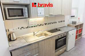 Pronájem bytu 1+1, Brno - Staré Brno, ul. Křížova, zařízený, klidný vnitroblok v blízkosti Mendlova náměstí