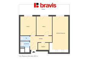 Prodej bytu 3+kk, Palác Trnitá, ul. Placzkova, novostavba, garážové stání, terasa