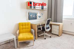 Pronájem bytu 1+1 30 m², Brno - Staré Brno, ulice Křížova - klidný vnitroblok v blízkosti Mendlova náměstí