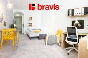 Pronájem bytu 1+1 30 m², Brno - Staré Brno, ulice Křížova - klidný vnitroblok v blízkosti Mendlova náměstí