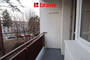 Pronájem bytu 2+1, Brno - Černovice, ul. Húskova, balkon