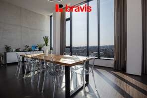 Luxusní penthous 6+kk k pronájmu, ul. Šumavská, Brno - Veveří, 18. patro, panoramatický výhled