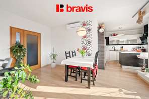 Prodej nízkonákladového bytu 3+kk, Brno - Žebětín, OV, terasa, parkovací stání, ul. Helenčina