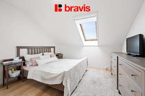 Prodej nízkonákladového bytu 3+kk, Brno - Žebětín, OV, terasa, parkovací stání, ul. Helenčina