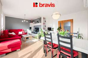 Prodej nízkonákladového bytu 3+kk, Brno - Žebětín, OV, terasa, parkovací stání, ul. Helenčina