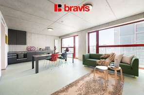 BEZ PROVIZE, Pronájem moderního 2+kk 49 m² s balkonem, Brno - Trnitá