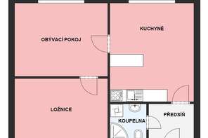 Pronájem bytu 2+1, Brno - Černá Pole, ul. tř. Generála Píky, zařízený, sklepní kóje