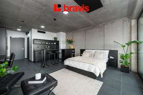 Pronájem 1+kk, Královopolská ul. Brno – Žabovřesky, zařízený, wifi v ceně, luxusní výhled