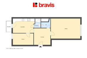 Pronájem bytu 1,5+1, Brno - střed, ul. Žižkova, zařízený, výtah, s balkónem, v blízkosti centra města a zastávky MHD