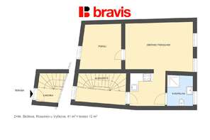 Rent flats 2+KT 41 m², Rousínov