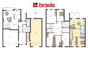 Prodej luxusního, nízkoenergetického rodinného domu 6+kk a 3+kk, ulice Wolkerova v srdci Mikulova s výjimečným výhledem, 2x dvojgaráž, nadstandardní vybavení
