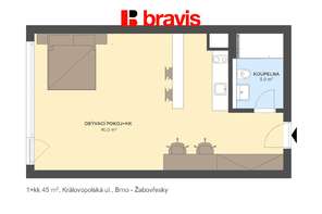 Calm. Style. Technology. And you as the first tenant. | Studio (1+kk), 45 m², Brno – Žabovřesky