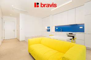 Rent apartment 1+kk, Brno - Pisárky, Vinařská street, furnished, balcony, cellar, parking