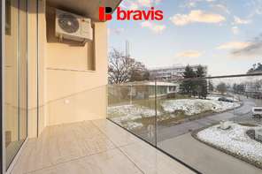 Rent apartment 1+kk, Brno - Pisárky, Vinařská street, furnished, balcony, cellar, parking