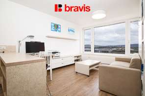 Pronájem bytu 1+kk, Brno - Bystrc, ul. Nad Přehradou, zařízený, blízko Brněnské přehradě