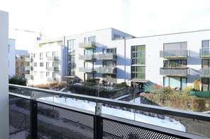 Pronájem prostorného bytu 1+kk, ulice Podveská, Brno-Komín, kompletně zařízený, výtah, balkón, internet v ceně nájmu, vnitroblok, bezproblémové parkování