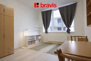 Pronájem slunného bytu 1+kk, Brno - Štýřice, zařízený, ul. Vídeňská, skvělá lokalita