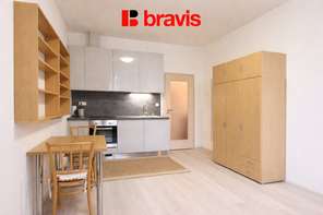 Pronájem slunného bytu 1+kk, Brno - Štýřice, zařízený, ul. Vídeňská, skvělá lokalita