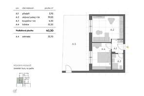 Prodej nadstandardního, moderního bytu 2+kk, 40,3 m², krásná zahrada 35,7 m², sklep, Brno - Horní Heršpice