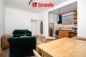 Pronájem bytu 2+kk, ul. Zahradníkova, Brno - Veveří, výborná lokalita, pracovna, balkon, sklep