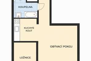 Pronájem bytu 2+kk na ulici Nové Sady, Brno-střed, výborná dostupnost, možnost parkování