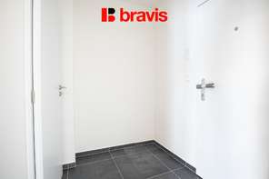 Pronájem bytu 1+kk, Brno - Trnitá, ul. Křenová, novostavba, balkon, výborná dostupnost do centra